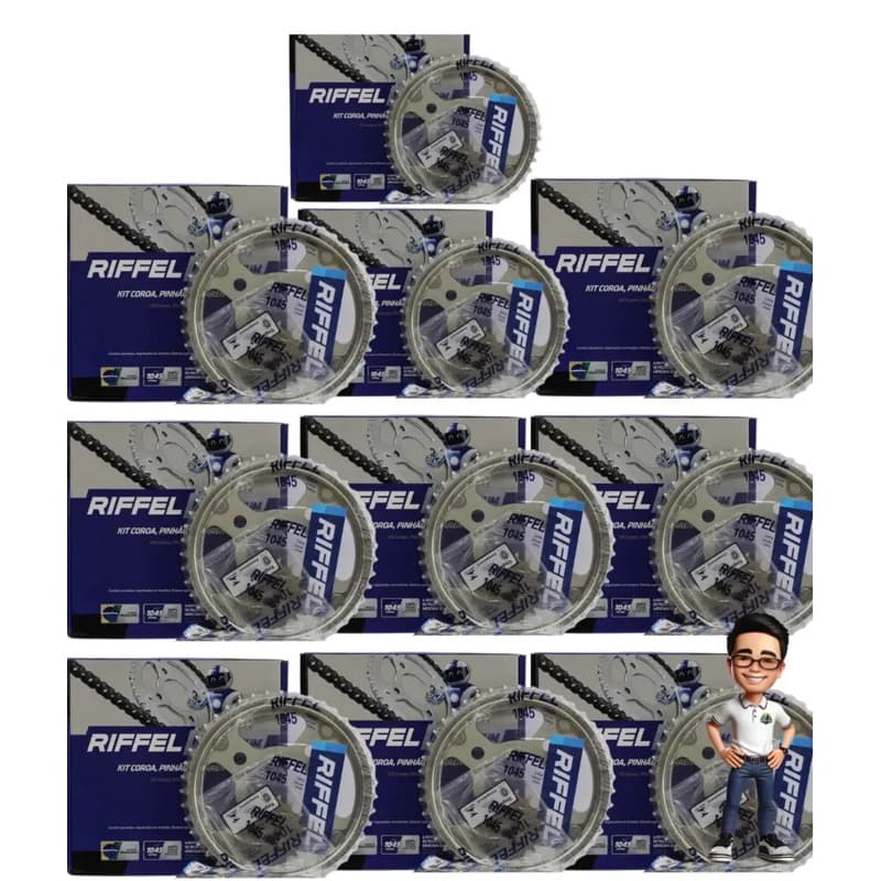 Kit Relação Riffel Cg 160 2016/2026 - 10 PEÇAS