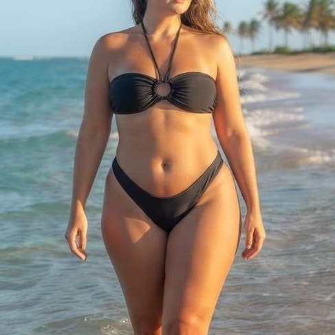 ​Biquíni Tomara Que Caia Com Bojo Removível e Calcinha Asa Delta Cós Alto Moda Verão 2027