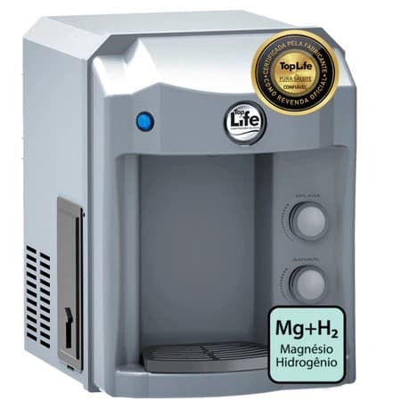 Filtro Purificador de Água Gelada com Hidrogênio Molecular, Magnésio, Água Alcalina e Ozônio MgH2 Heoxi - TopLife