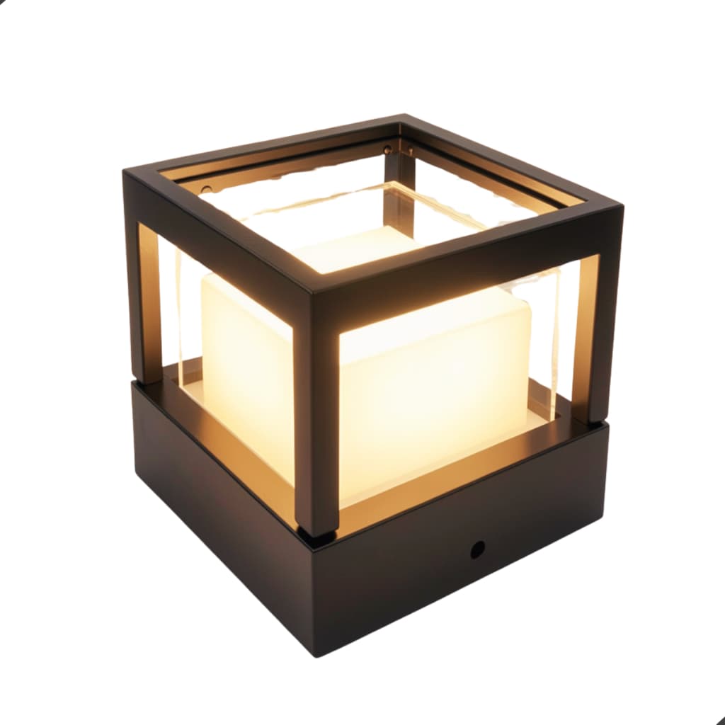 Arandela Parede E Balizador Jardim Externa Led Arandela Prova De Agua Led Parede Quadrada 6w Bivolt Ip44 3000k Jardim