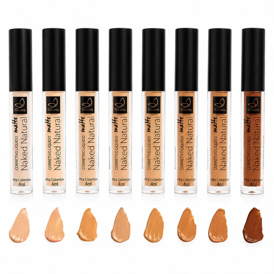 Febella Corretivo Líquido Matte Naked Natural CL-5091 Alta Cobertura 4ml