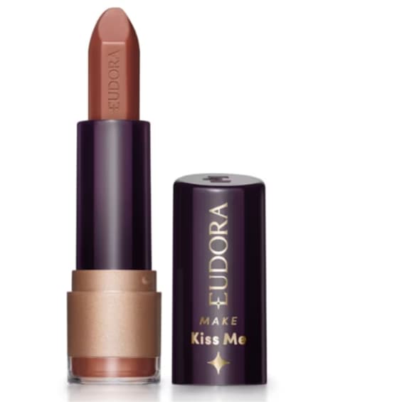 Batom Matte Nude Caramelo Eudora Make Kiss Me 3,7g