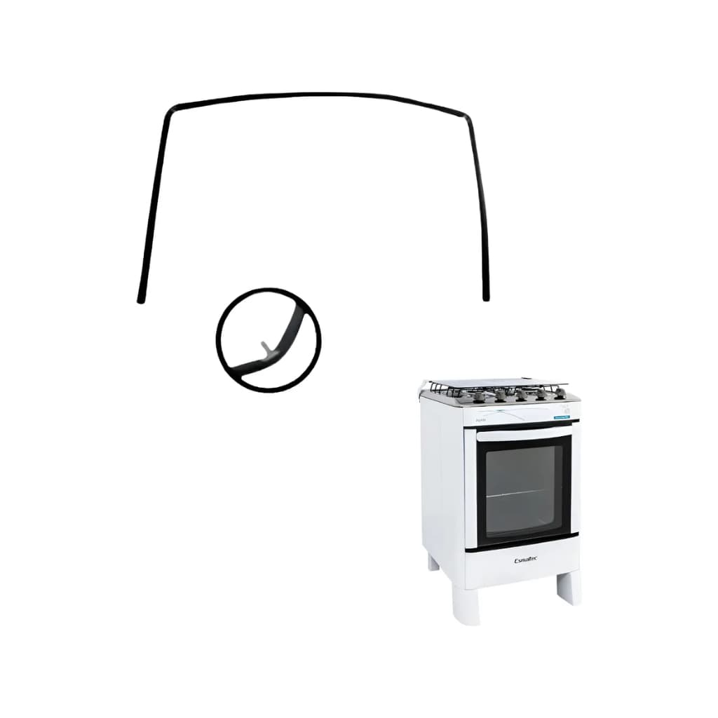 Vedação Para Forno Fogão Esmaltec Agata 4 Bocas 36x32cm | Borracha Gaxeta Guarnição Térmica
