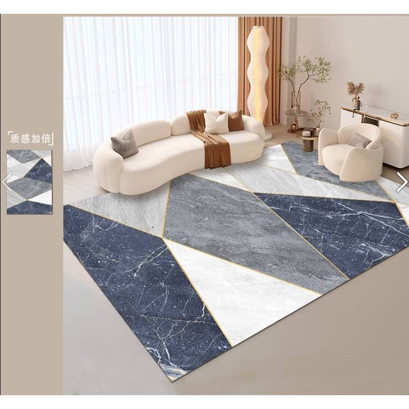 Tapete Belga Estampado Antiderrapante 1,00m x 1,50m Para Quarto e Sala - Envio Imediato!