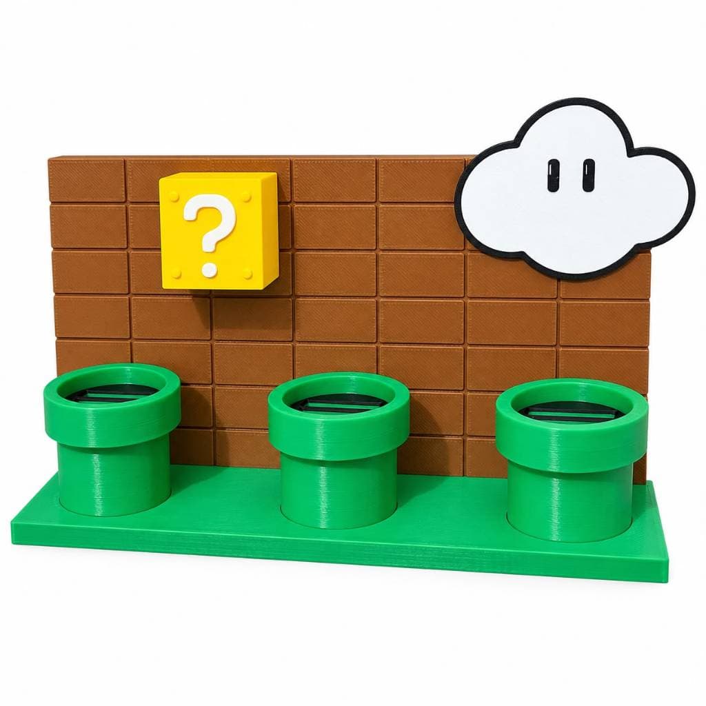 Porta Cartão Nintendo Switch Mario Organizador para 12 Jogos Impressão 3D