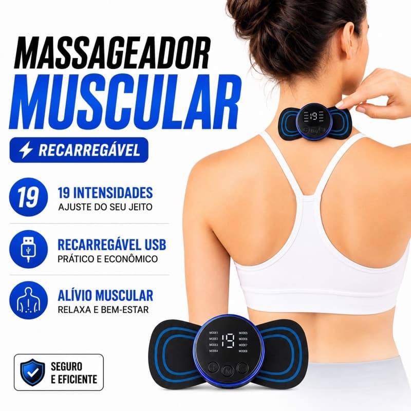 Mini Massageador Elétrico Portátil Altomex