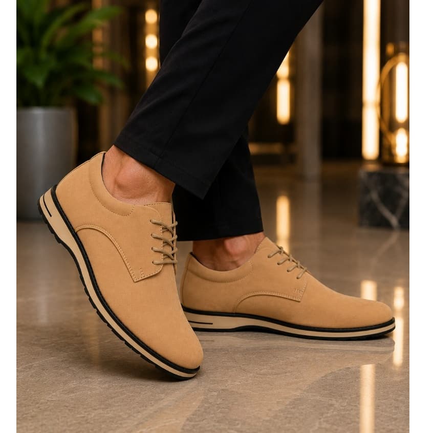 Sapato Social Masculino Oxford Derby Couro Camurça Premium Confortável Casamento Formatura Trabalho