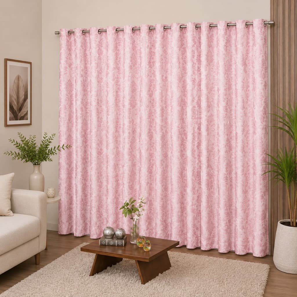 Cortina Jacquard 5,00x2,80m Premium Elegante Sala Quarto Luxo Decorativa