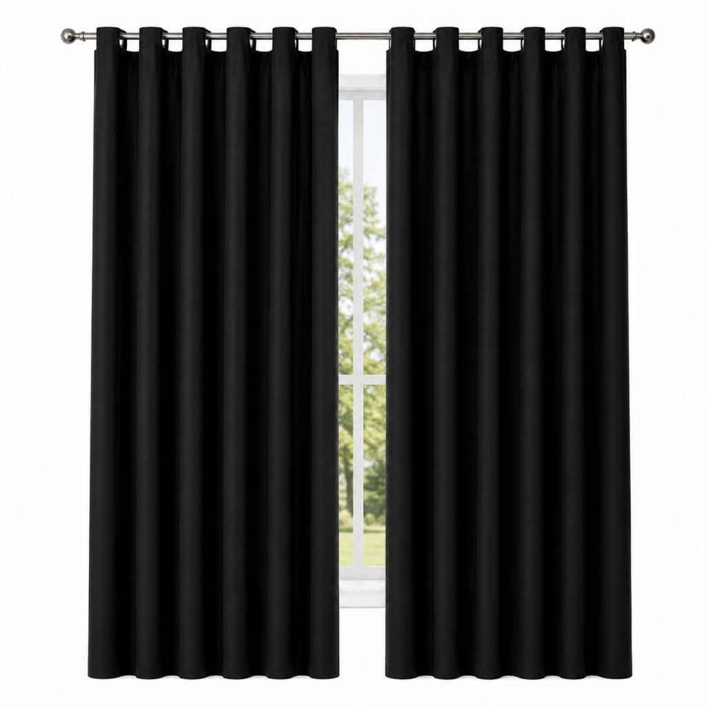 CORTINA BLACKOUT COM ILHÓS 280x280cm – MAIS CONFORTO PRIVACIDADE E ELEGÂNCIA PARA O SEU AMBIENTE! 🪟🖤