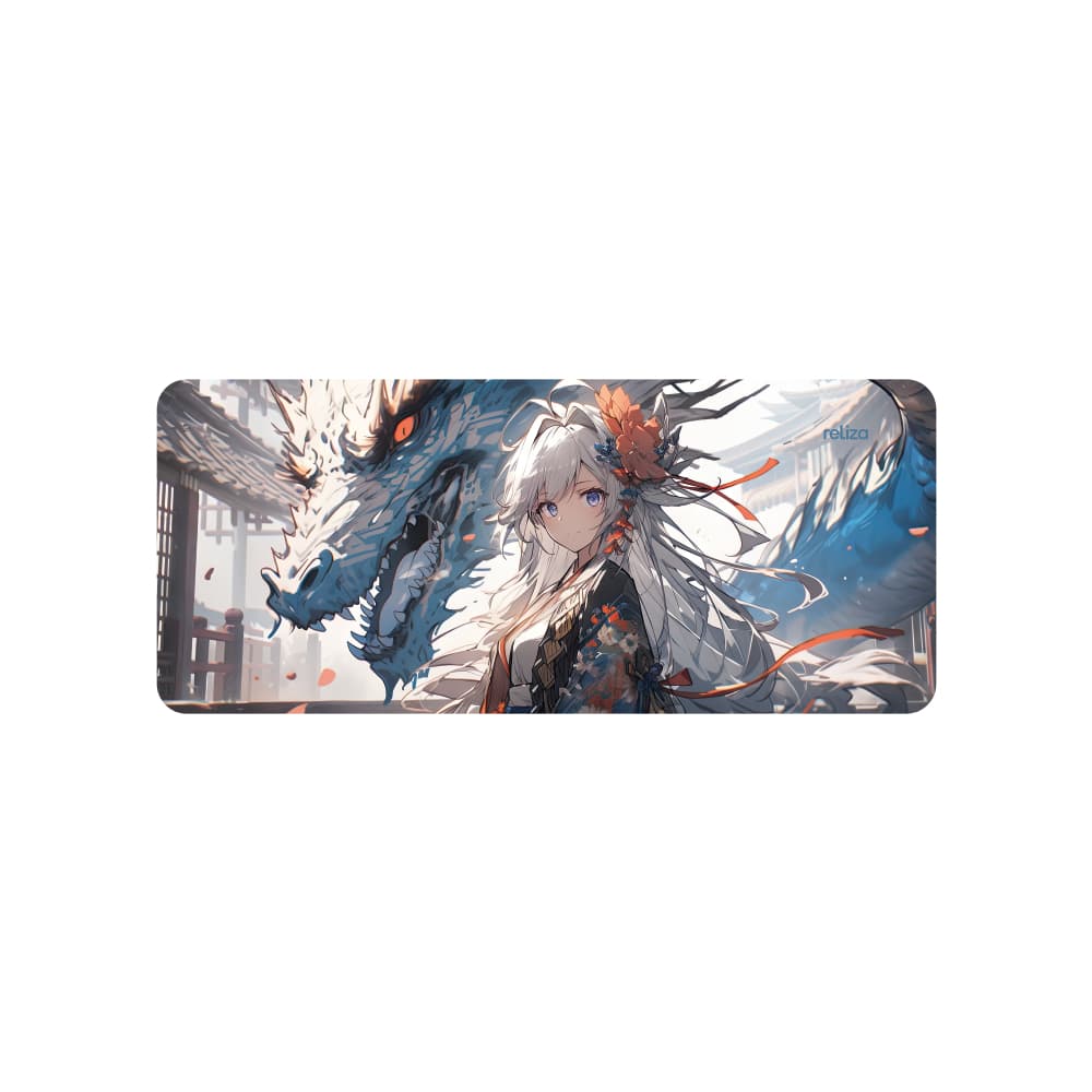 Mousepad Gamer Garota Dragão Reliza