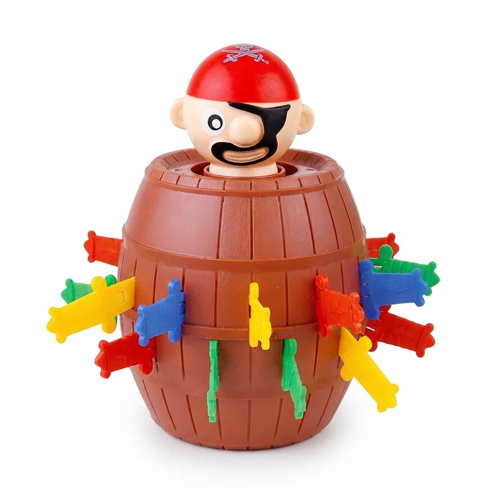Jogo Pula Pirata Com 16 Adagas Brinquedo Infantil Interativo Diversão Família