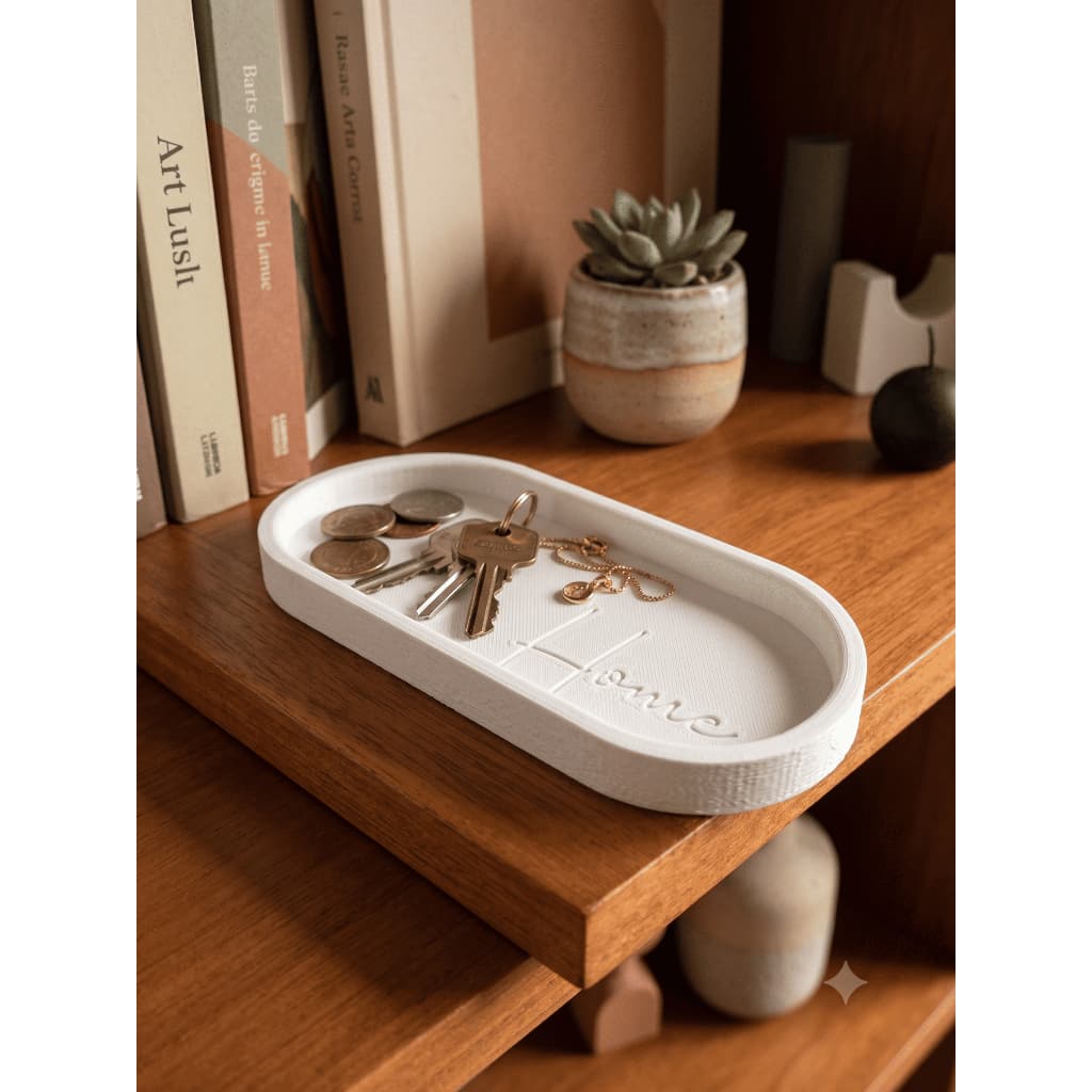 Bandeja Decorativa Organizador de Mesa e Banheiro Estilo Minimalista Porta Joias, Chaves, Perfumes