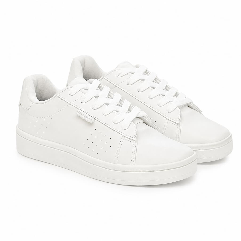 Tenis casual branco masculino ideal dia a dia confortavel discreto lançamento 2026
