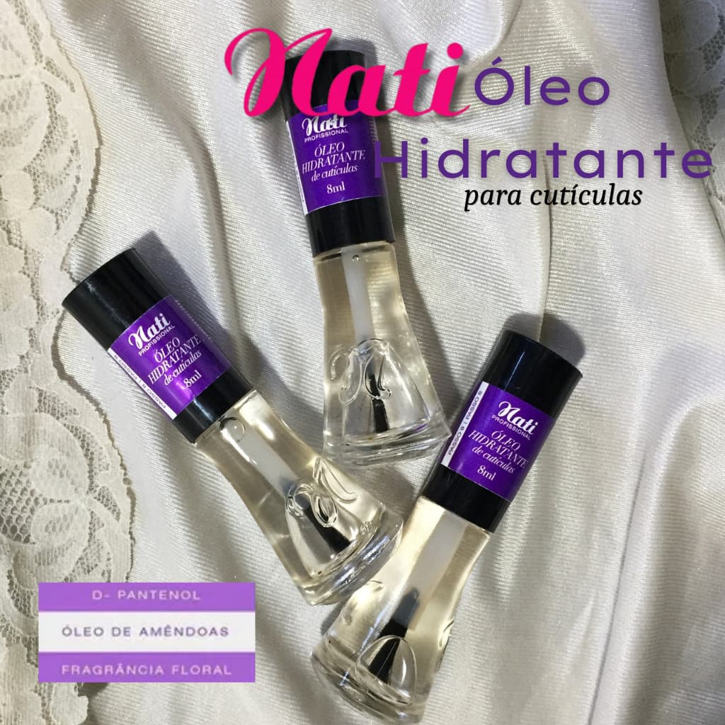Óleo Hidratante para Cutículas Coleção da Nati 8ml