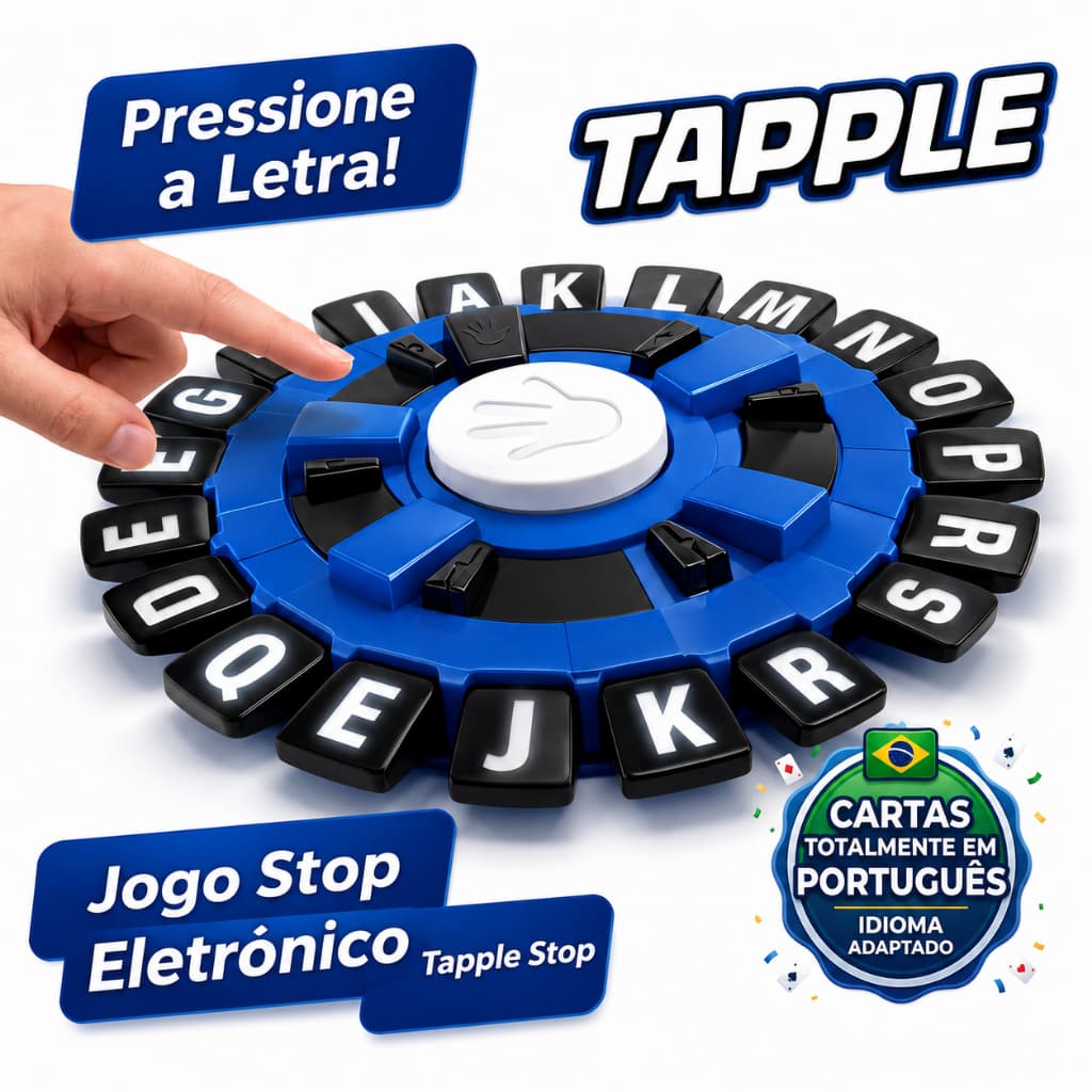 Jogo Tapple Stop Tabuleiro De Palavras Em Português Rápido Divertido  Envio Imediato