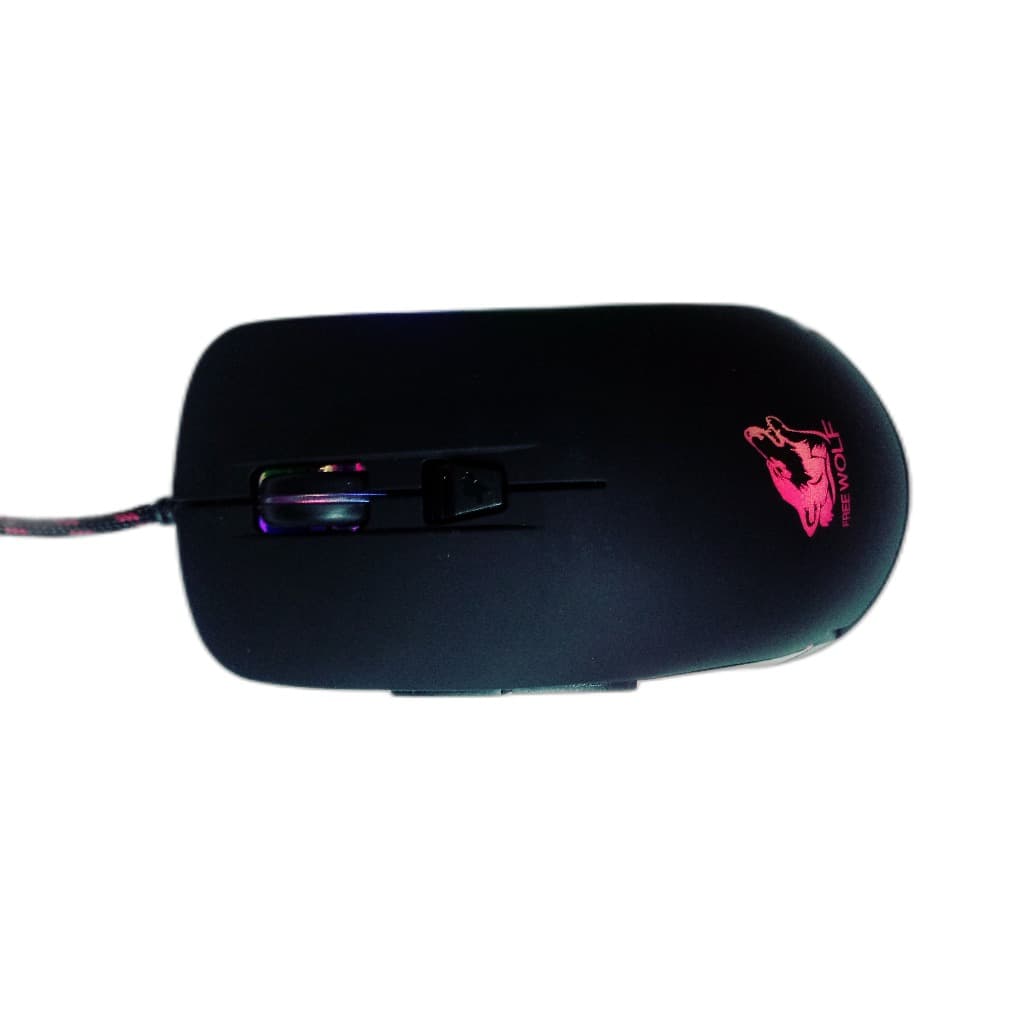 Mouse Gamer 10.000 DPI Free Wolf, com LEDs Coloridos muito rápido
