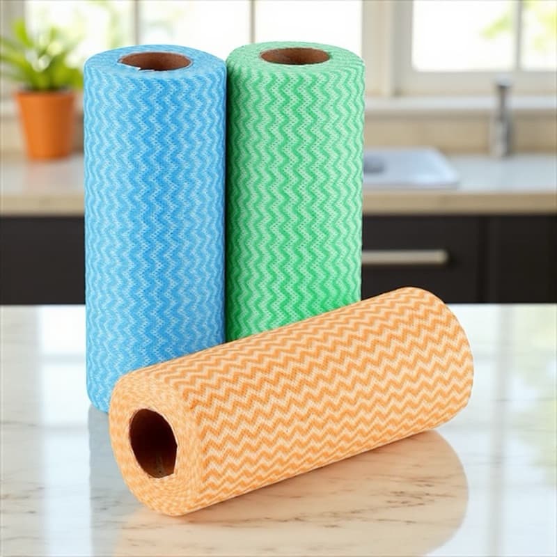 Pano Multiuso Em Rolo Destacável Lavável Reutilizável Alta Absorção Limpeza Cozinha 23x30cm Tipo Perflex