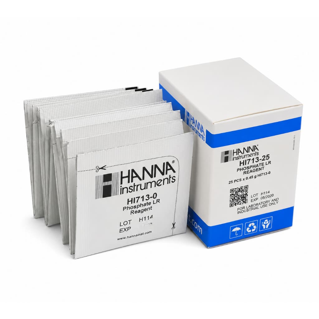 25 Testes Reagentes de Fosfato HANNA HI713-2 P/Aquario Doce