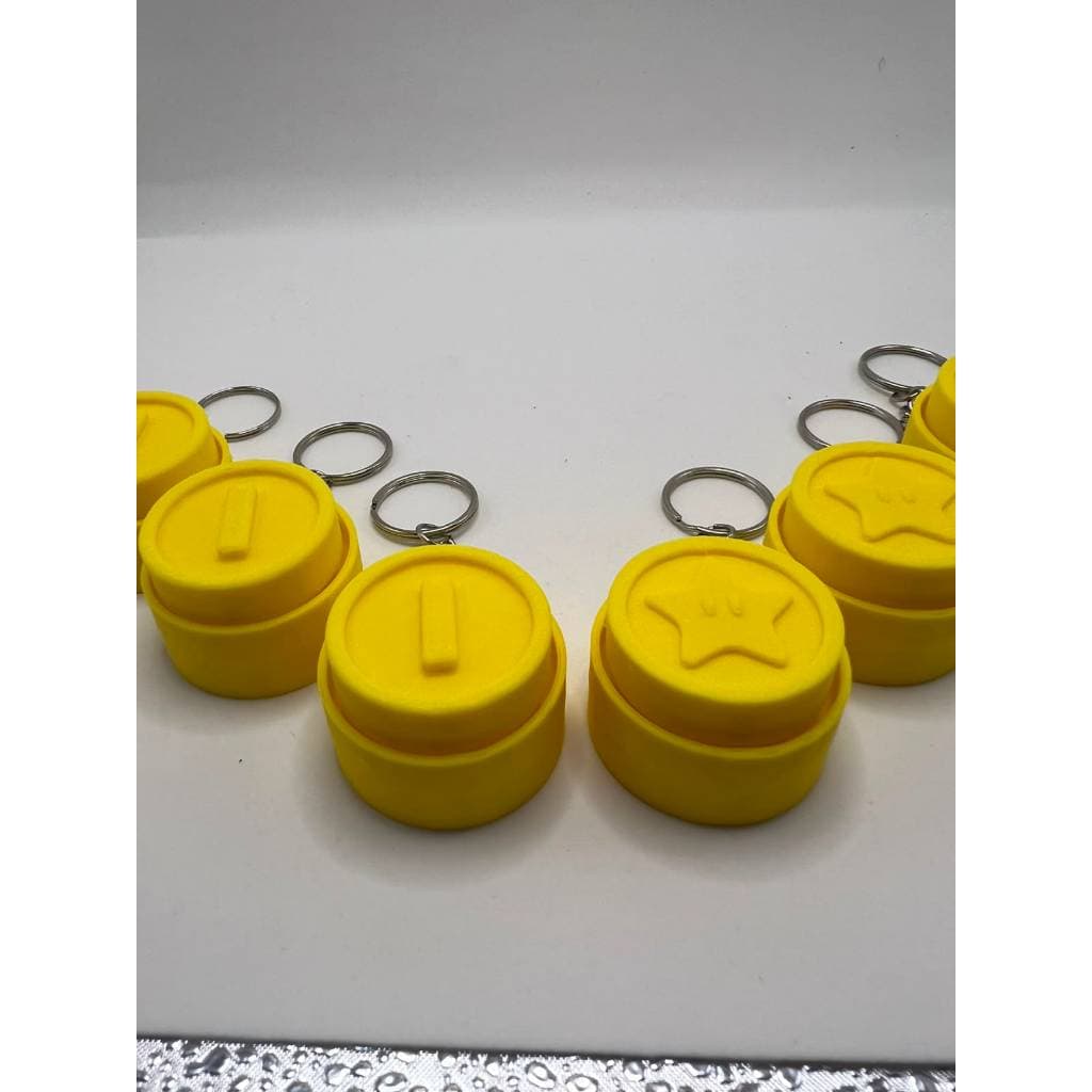 Chaveiro Clicker Moeda Mario Antiestresse | Fidget Toy em Impressão 3D PLA