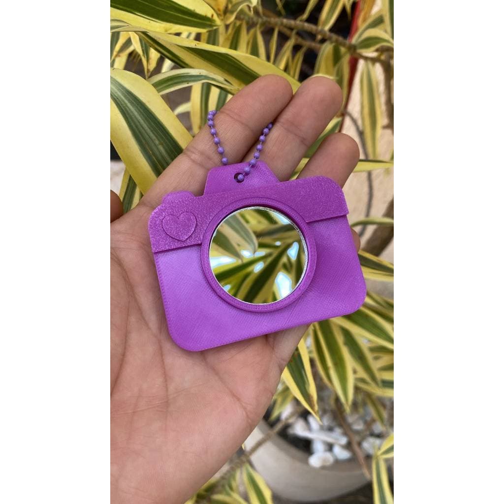 Espelhinho Chaveiro Impressão 3D Ursinho Câmera Gatinho Trevo Compacto Bolsa Presente