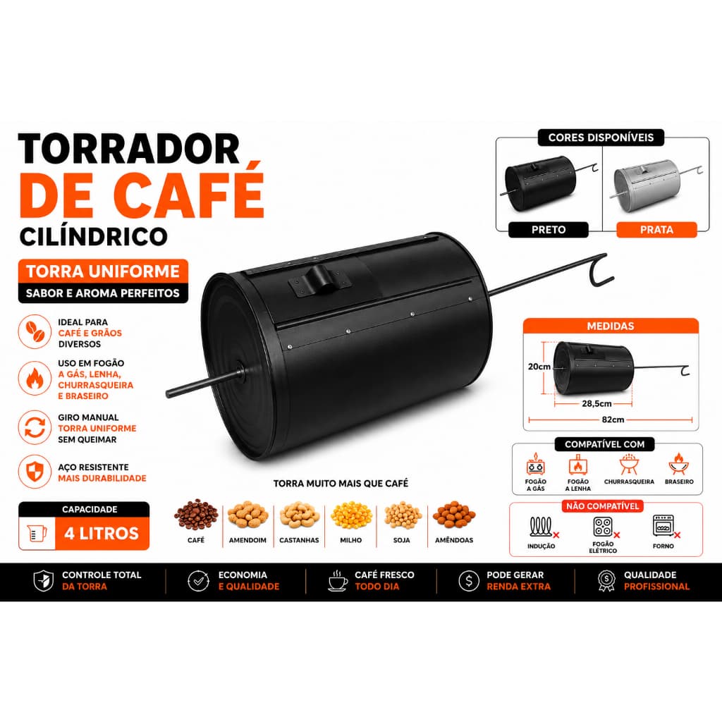 Torrador de Café Manual