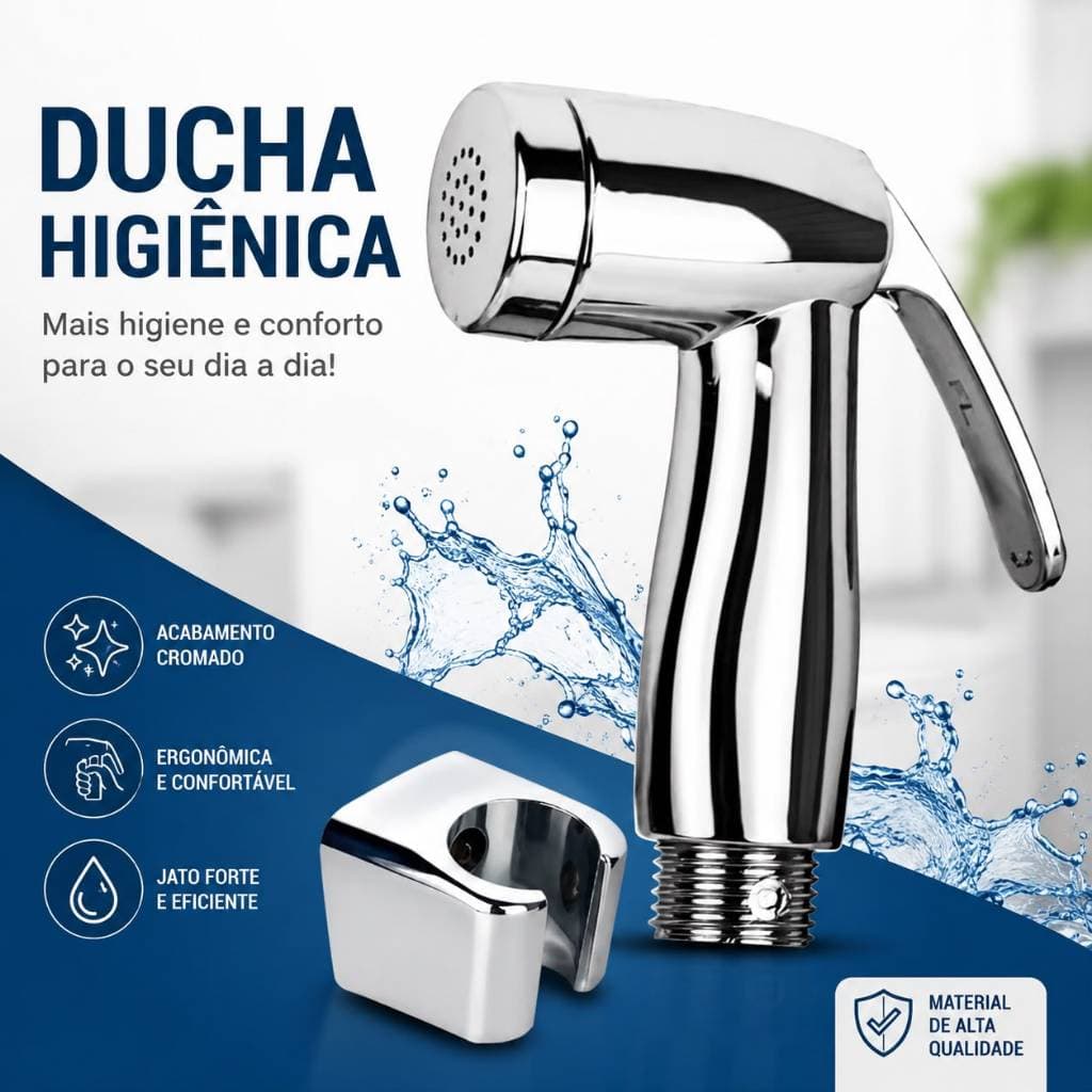 Gatilho Chuverinho Ducha Higiênica Ducha Pet Barbearia Salão de Beleza Top Cromado