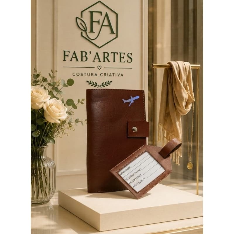 Porta Passaporte com Tag