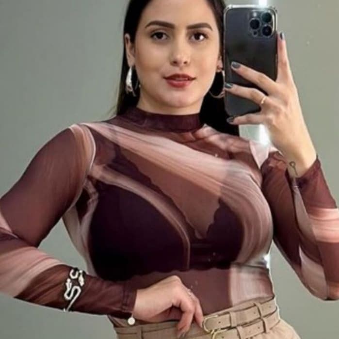 Body Bicolor Feminino Tule Manga Longa Gola Alta Roupa Moda Feminina Tendência Balada Blogueira