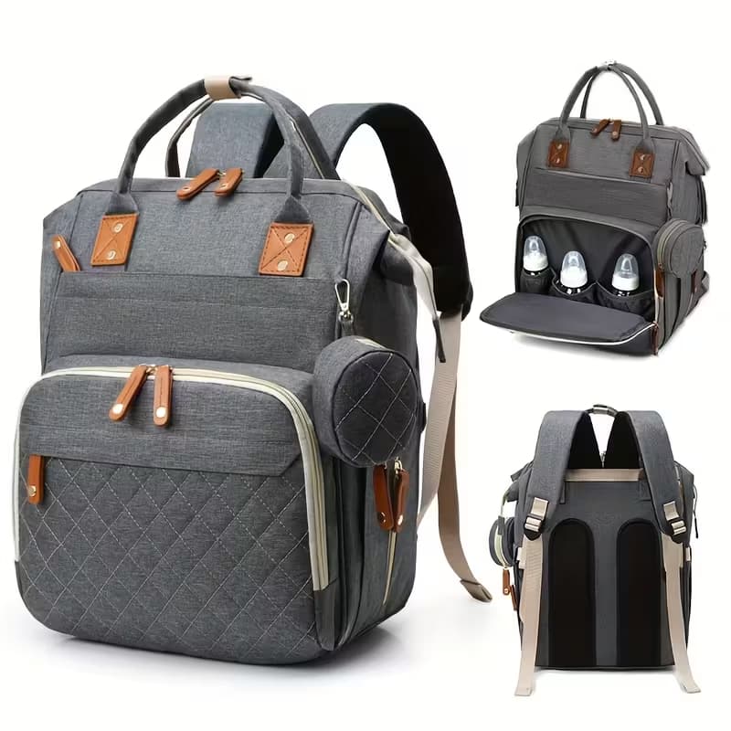 Mochila Bolsa Maternidade Original Impermeável Porta mamadeira Fralda Menina Menino