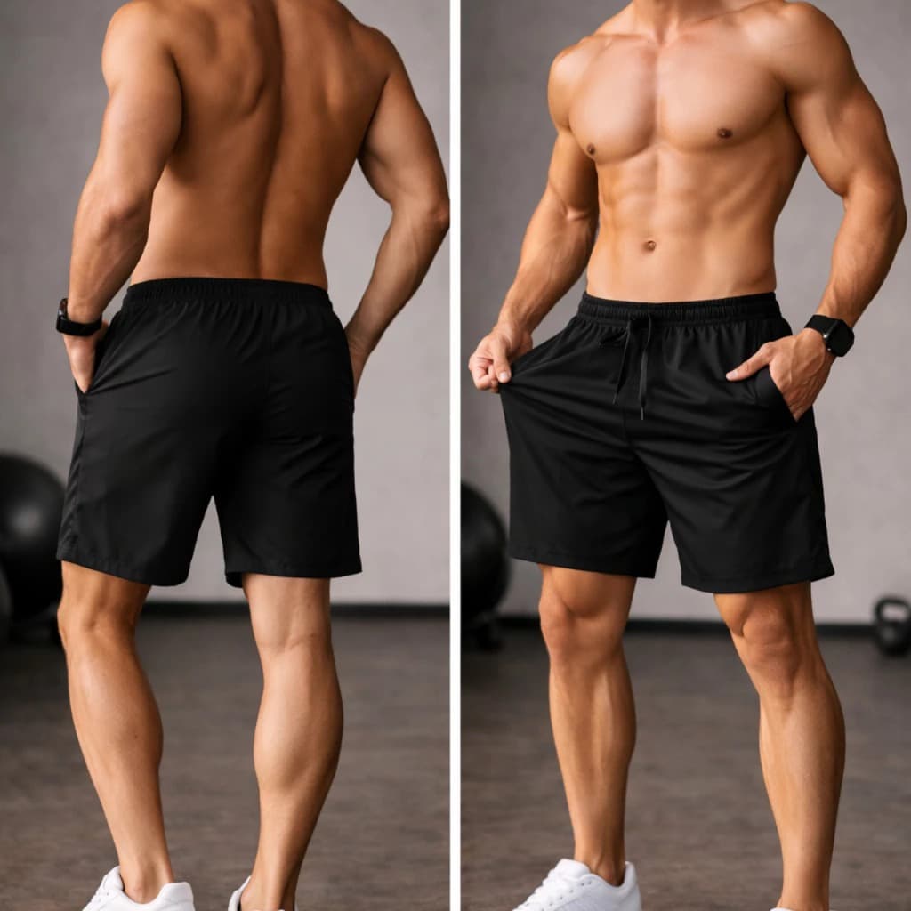 Shorts Bermuda Mauricinho Tactel Cores Liso Unisexx Corrida Academia Caminhada Esporte Lazer Fitness