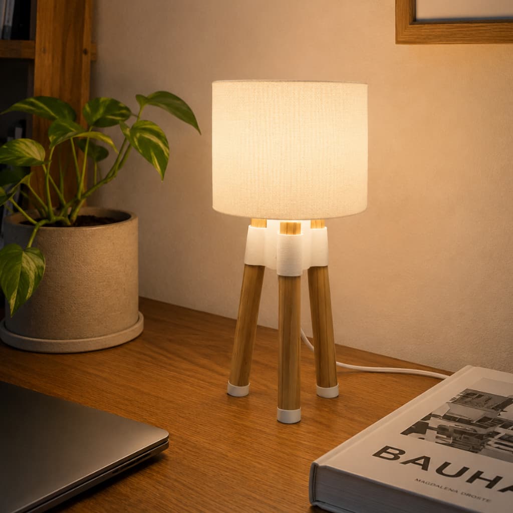 Luminária de Mesa Decorativa com Cúpula | Abajur Moderno para Quarto, Sala e Escritório