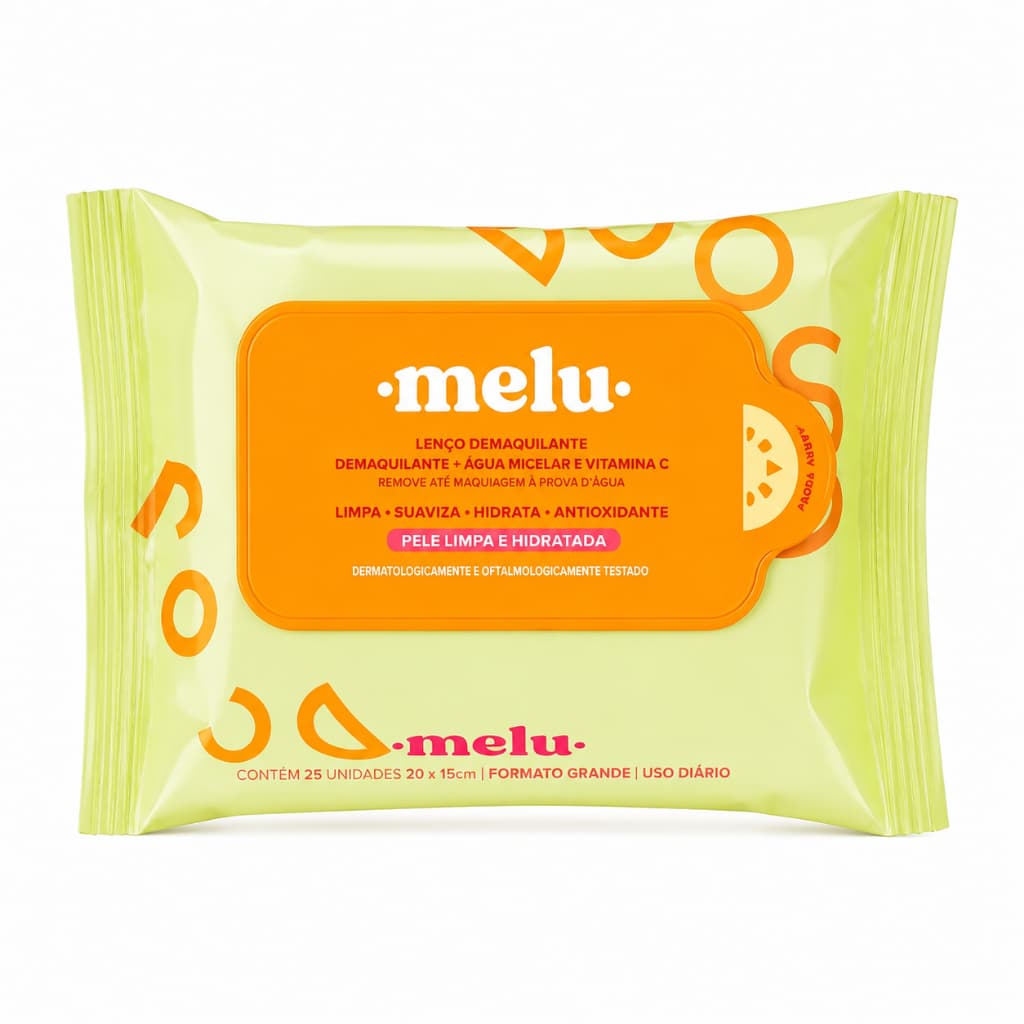 Lenço Demaquilante Facial Melu By Ruby Rose - Removedor de Maquiagem