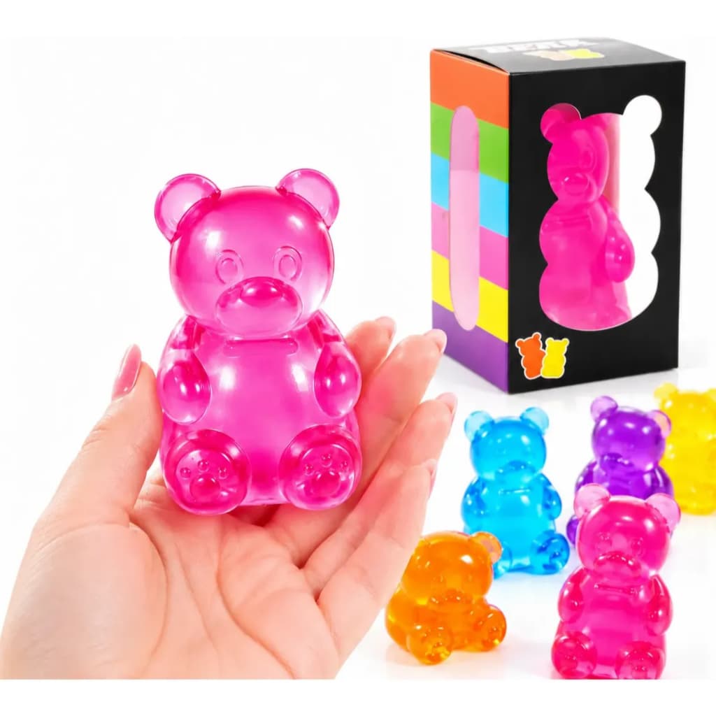 Squishy Ursinho De Goma Gummy Bear Sensorial Tiktok