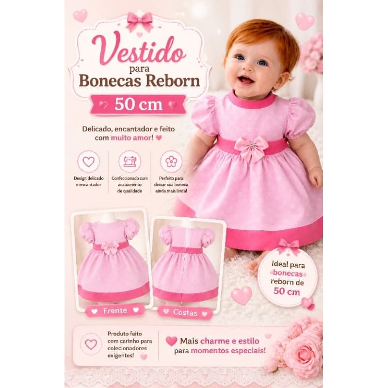 Roupa Bebê reborn Levi  Boneca Abigail , Boneca sidinyl, Bonecas de até 50cm.