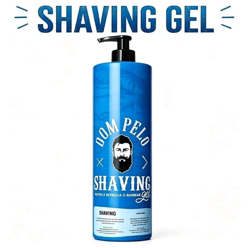 Shaving Dom Pelo Profissional 1 Litro Pronta Entrega Envio Imediato Barbearia Gel Barbear