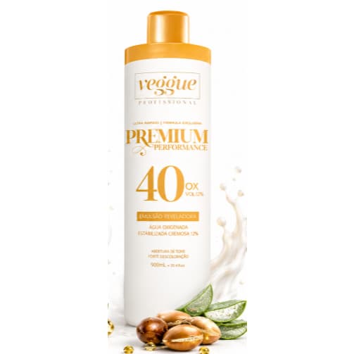 Água Oxigenada Premium 40 Volumes  900ml Veggue