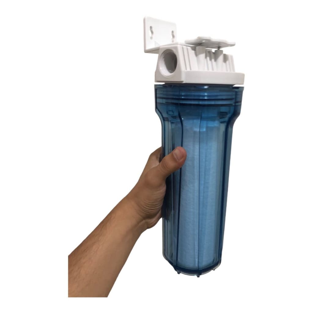 Filtro de micra 10" transparente para retirar impurezas fabricação de cachaça