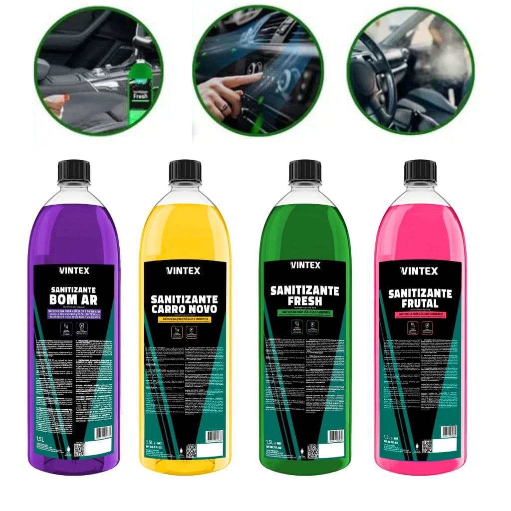 Sanitizante Vintex by Vonixx - Bactericida e Odorizador para Veículos e Ambientes Original