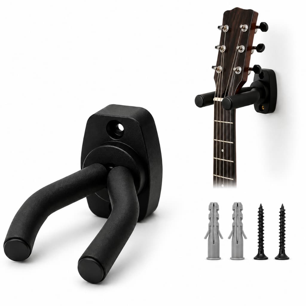 SUPORTE DE PAREDE PARA VIOLÃO, GUITARRA, BAIXO, VIOLINO, UKULELE E OUTROS INSTRUMENTOS