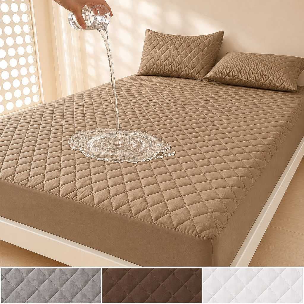 Capa Protetora de Colchão Impermeável Casal Matelada Cama Box Lençol com Elástico em Volta