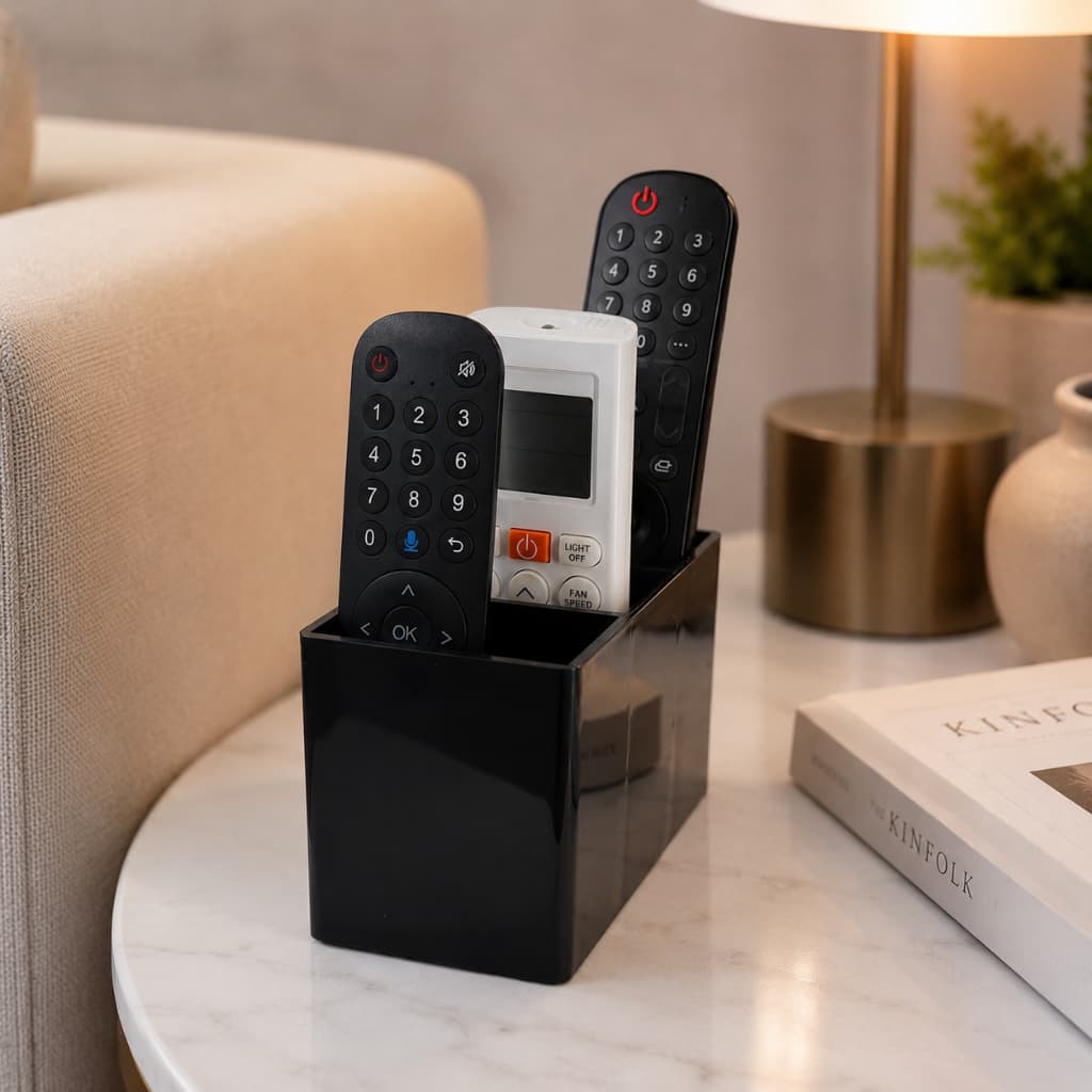 Organizador de Mesa Multiuso Porta Controle Remoto Porta Lápis Caneta Porta Pincéis de Maquiagem e Escova