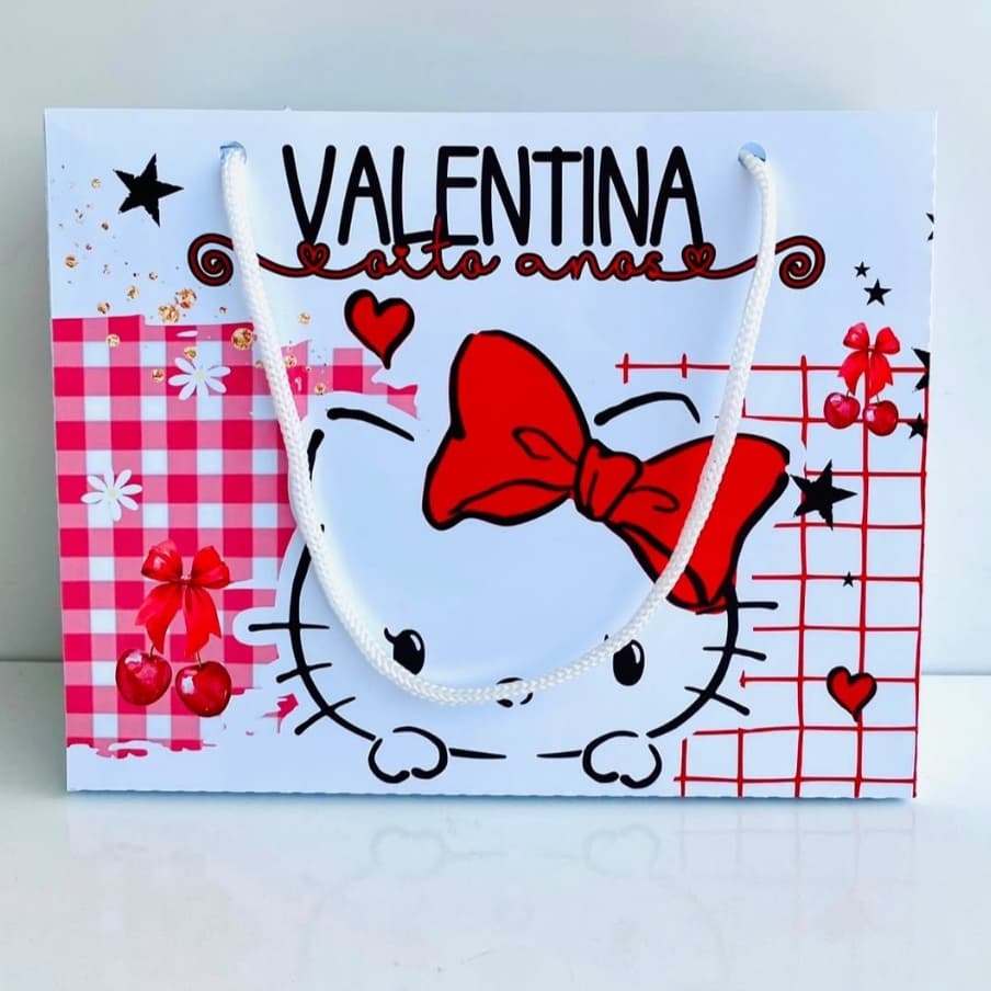 Sacolinha Hello Kitty Vermelho