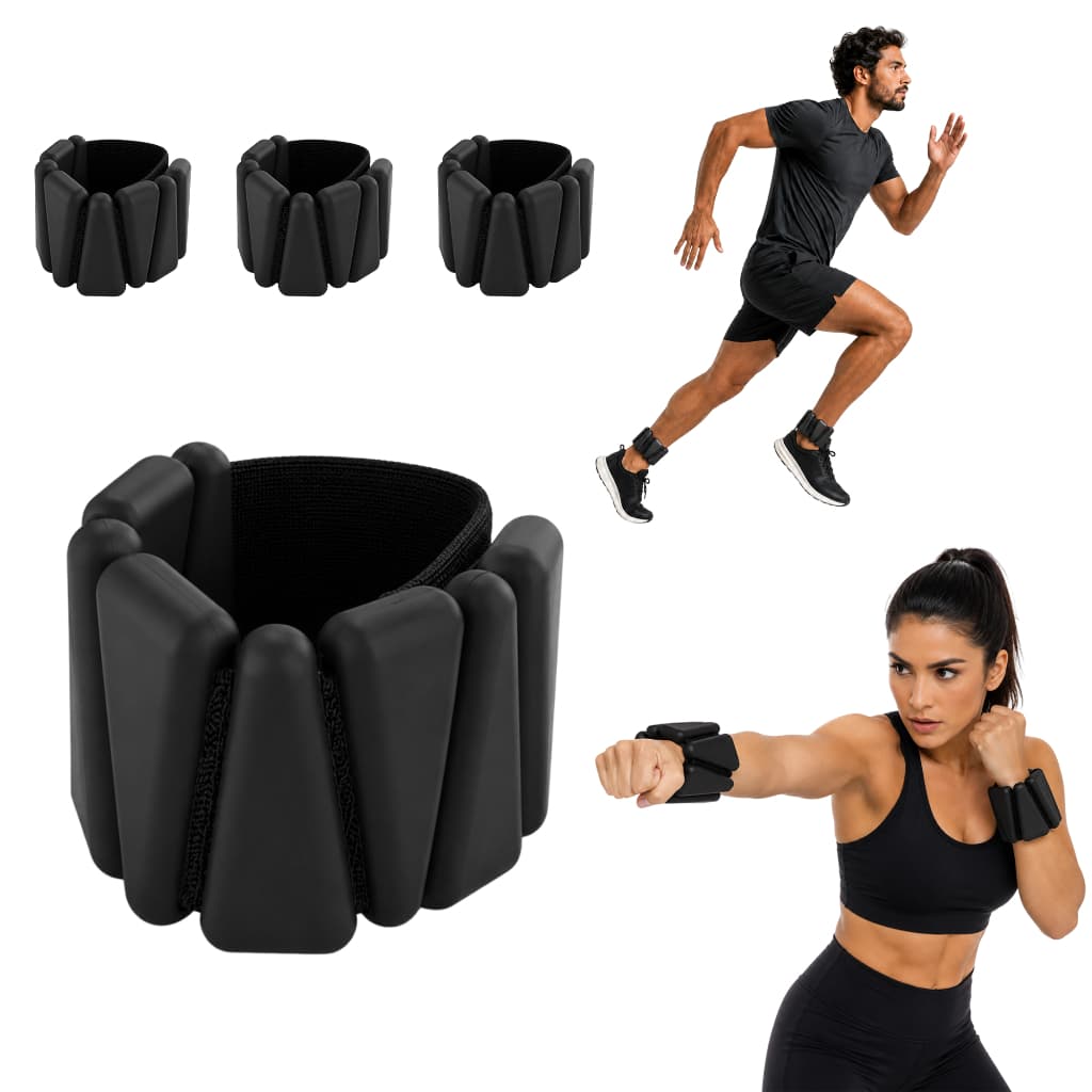 Par Caneleira 1kg Tornozeleira De Peso Exercícios Fitness