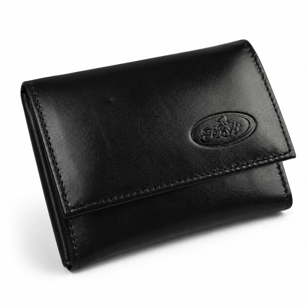 Carteira de Couro Original Masculina com Fecho em Velcro Compacta e Estilosa - Envio Imediato