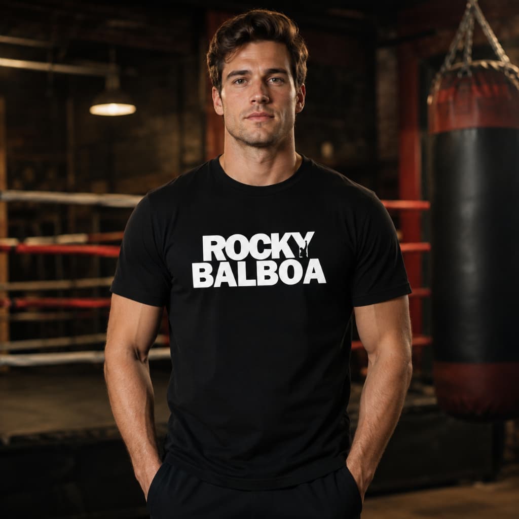 Camisa Camiseta Masculina ROCKY BALBOA 100% Algodão Premium Estampa