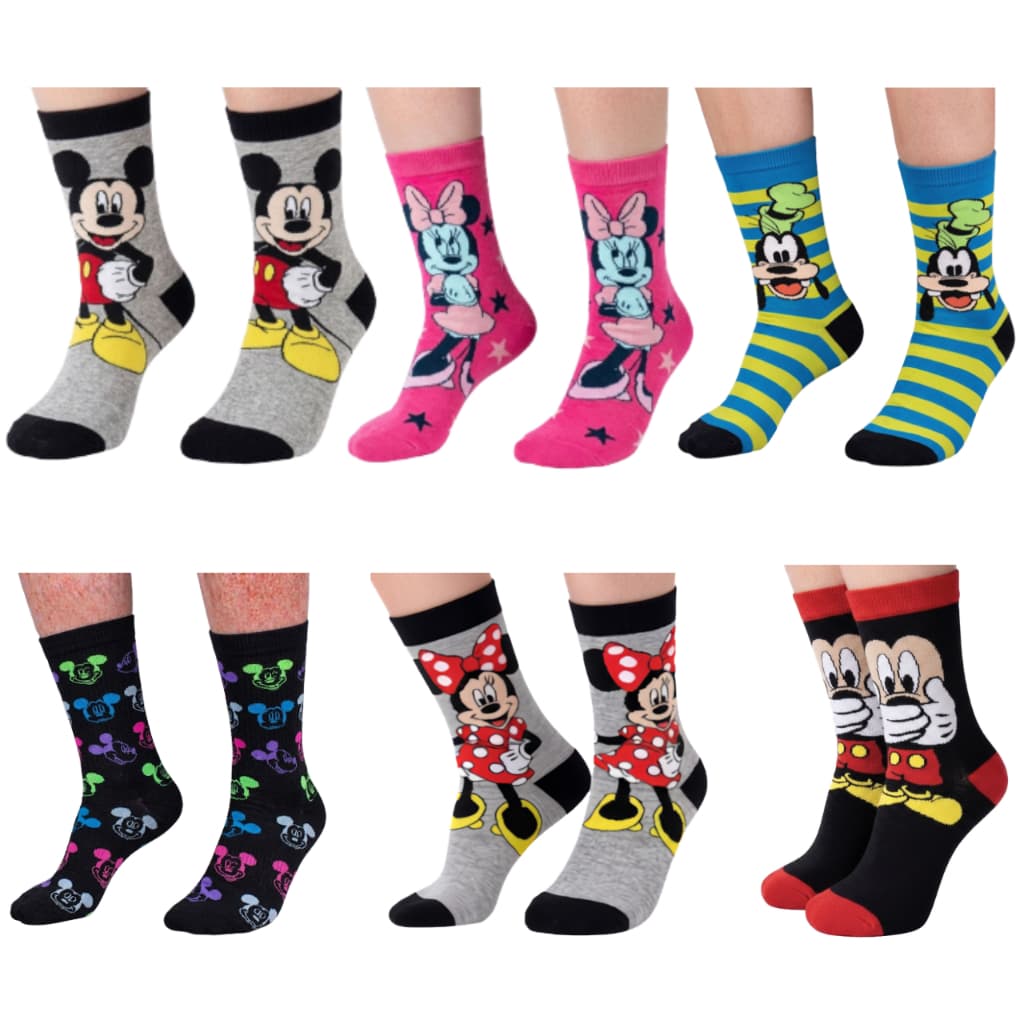 🧦 KIT PERSONAGENS DISNEY - MEIAS DIVERTIDAS | ADULTO E INFANTIL |  CANO ALTO 💥 ALGODÃO-CONFORTO