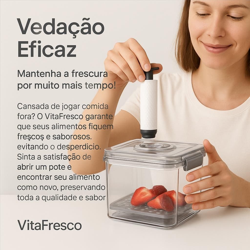 Pote Hermético 15 Litros Vedação Bomba Vácuo Conservação