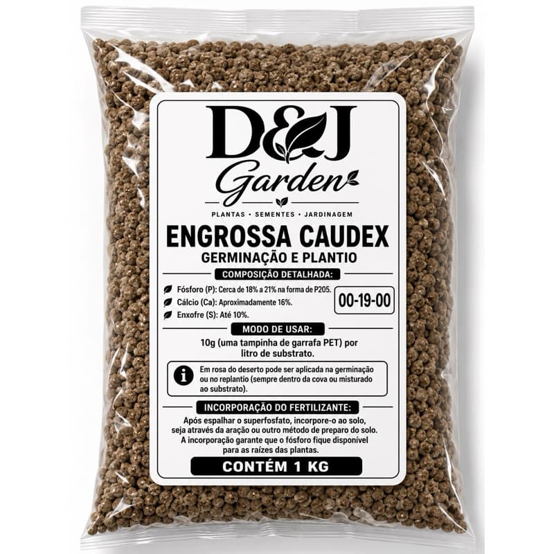 Adubo Fertilizante Engrossa Caudex - Rosa Do Deserto 1KG