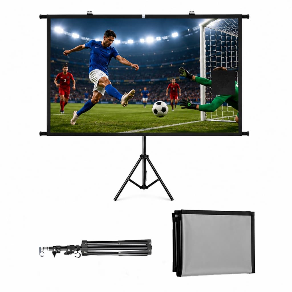 Tela de Projeção Cinza ALR 120 Polegadas 16:9 Elástica Sem Rugas Grande Ângulo Cinema em Casa Projetor 4K