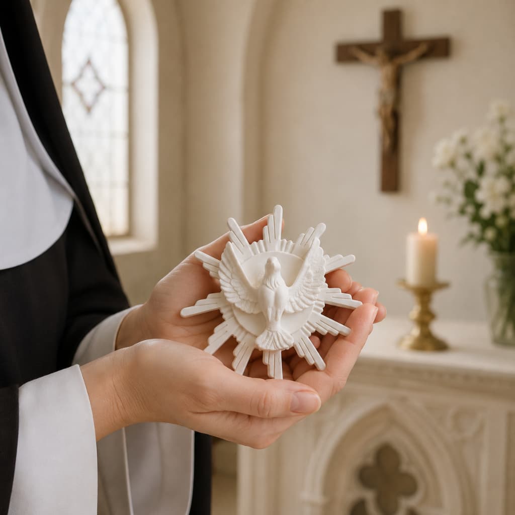 Kit 8 Divinos Esplendor Lembrancinha Batizado Em Resina Casamento Decoração